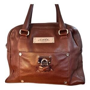 Brighton Retired My Flat In London Brown Leather Satchel Rhinestones Career